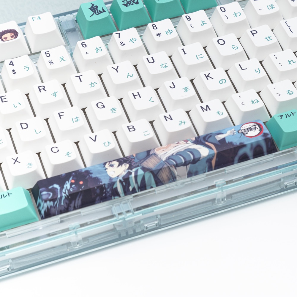 141 Phím Kamado Tanjirou Keycaps Cherry Profile Demon Slayer Anime PBT Dye Phụ Bàn phím cơ học Keycap