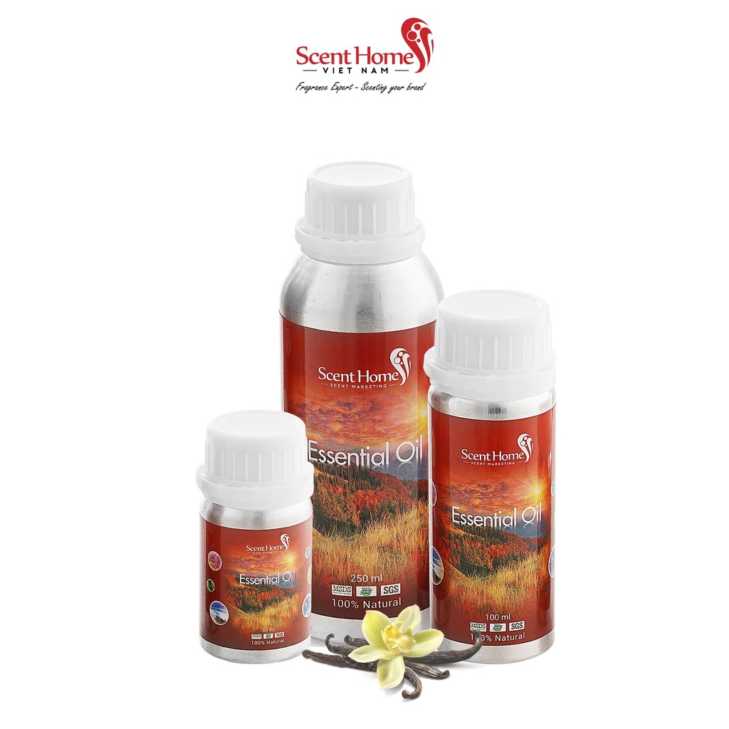 [Chính hãng] Tinh dầu Vanilla ScentHomes (Vanilla - 50ml,100ml,250ml)