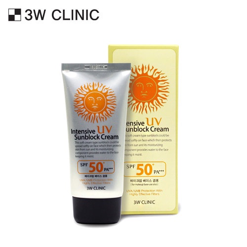 Kem chống nắng 3W Clinic Intensive UV Sunblock Cream SPF50 PA+++