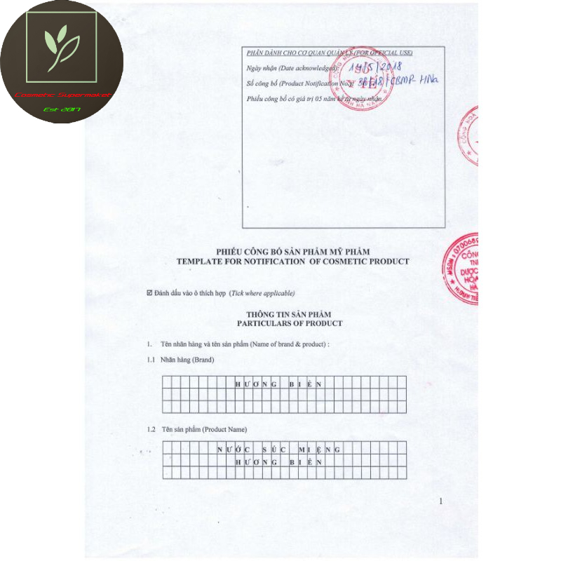 (400ml) Nước súc miệng hương biển Hoa Linh