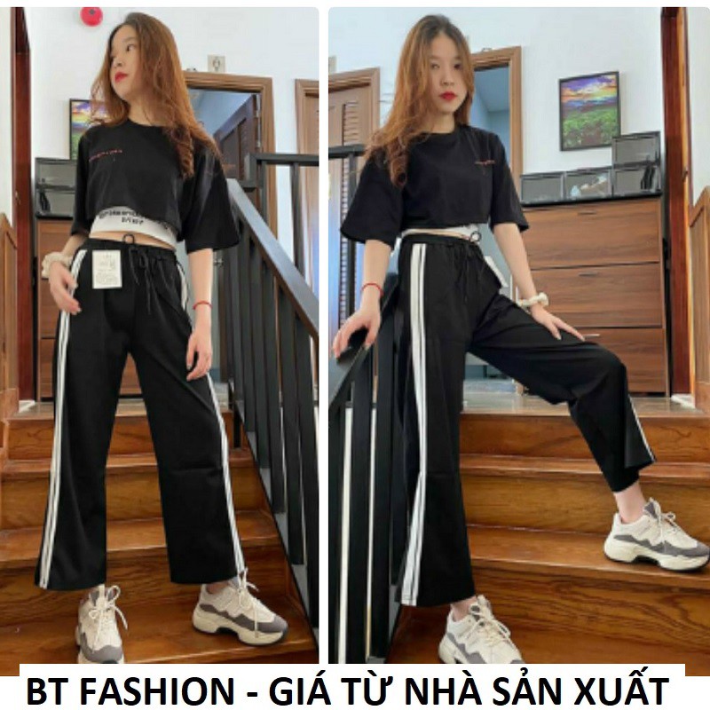 :  Áo Thun Croptop / Quần Jogger Phom Rộng  BAOTIN FASHION