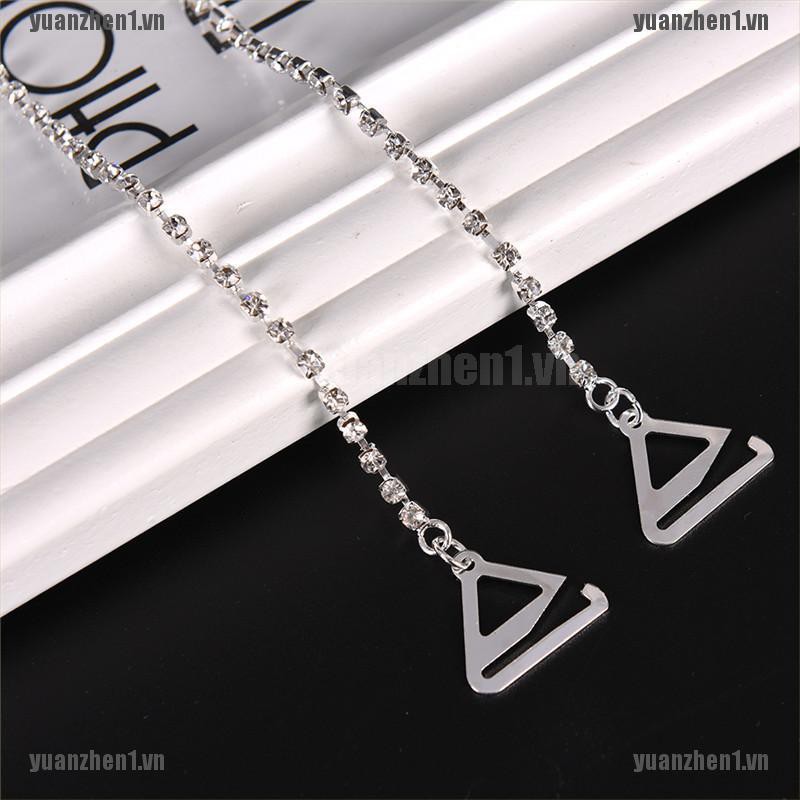 [YUANZHEN1] 1 Cặp Dây Đeo Áo Ngực 1 / 2Row Đính Kim Cương Pha Lê Trong Suốt