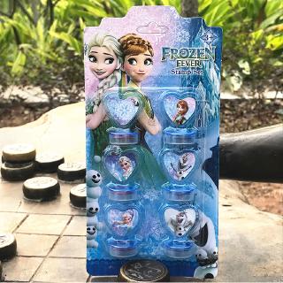 6 PCS Kids Cute Cartoon Animals Frozen Hello Kitty Surprise Stamp Set Creative Birthday Gift School Supplies Art For Boys And Girls