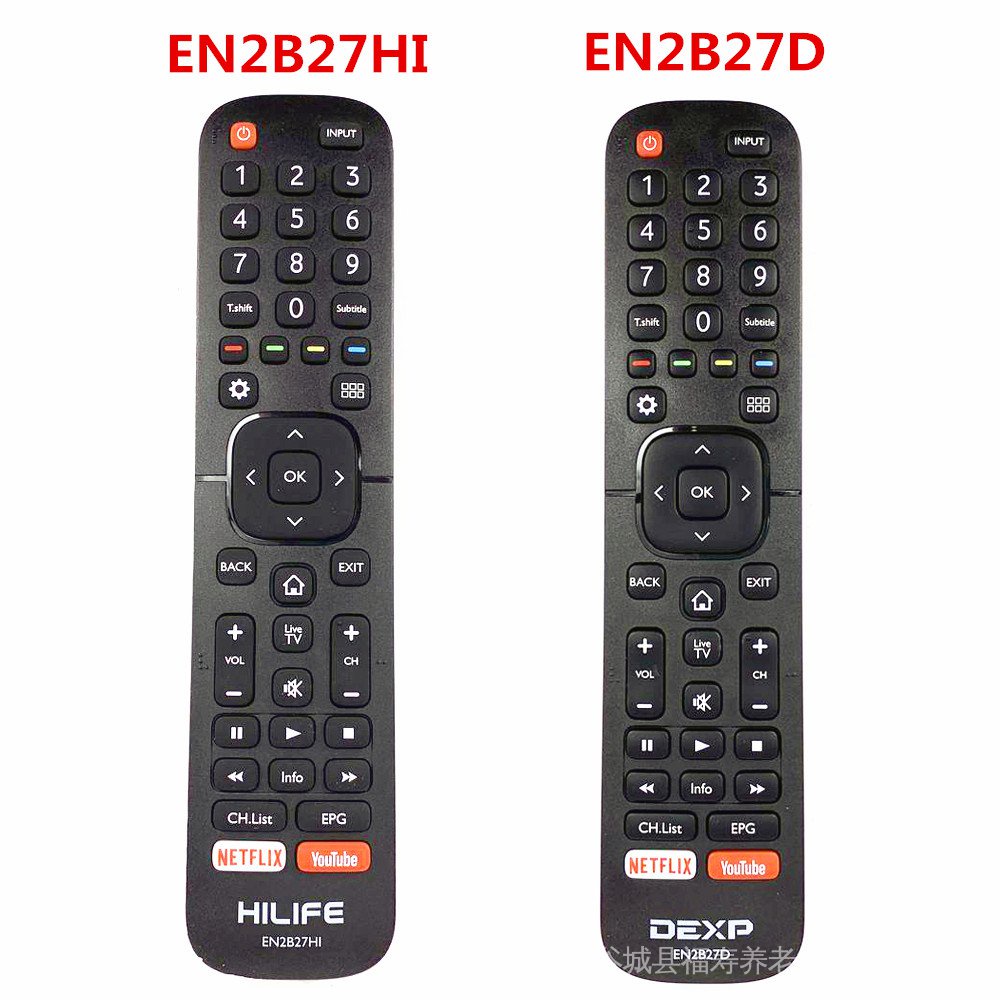 EN2B27D EN2B27HI Điều khiển từ xa mới cho Hisense HILIFE DEXP LCD Smart TV với ứng dụng YouTube NETF