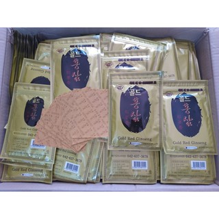 Combo 100 cao dán hồng sâm hàn quốc gold red ginseng