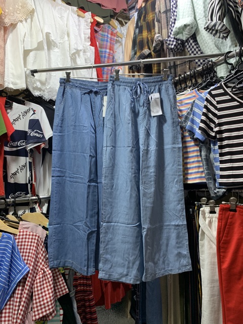 Quần suông vải mềm