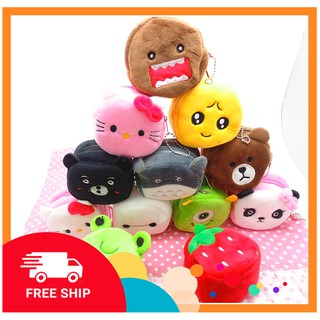 Ví mini hình thú bông hoạt hình Cute dễ thương có nhiều mẫu để chọn