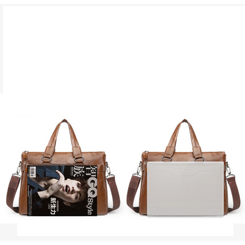 Giỏ xách công sở/Túi xách da công sở cao cấp da bò T05-1 (size: 39x30x8cm. vừa laptop 15inch). | BigBuy360 - bigbuy360.vn