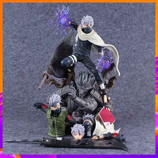 Naruto GK Ngọn gió bùng cháy Kakashi 6th Anniversary bức tượng trang trí mô hình anime làm bằng tay