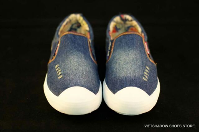 Slip on nam | Giày lười vải bò nam thương hiệu Akatie - Mã SP 72-xanh | BigBuy360 - bigbuy360.vn