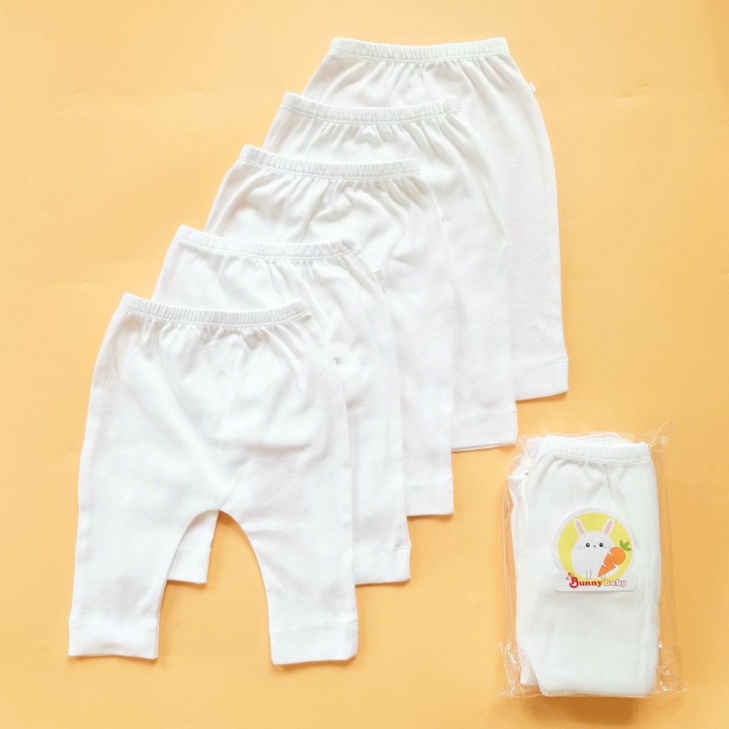 Quần sơ sinh cotton Kiến Baby Store cho bé 3-10 kg, Quần dài đáy liền Bunny cho trẻ sơ sinh chất đẹp