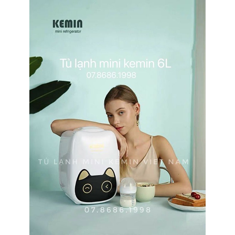 Tủ lạnh mini kemin K6 -  6L bảo hành chính hãng