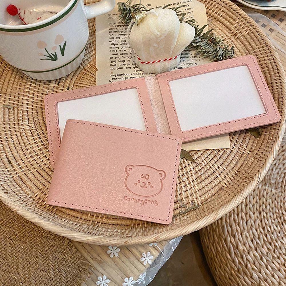 Ví Đựng Thẻ ID / Danh Thiếp Nhiều Ngăn Kiểu Dáng Đáng Yêu Dành Cho Học Sinh Ốp