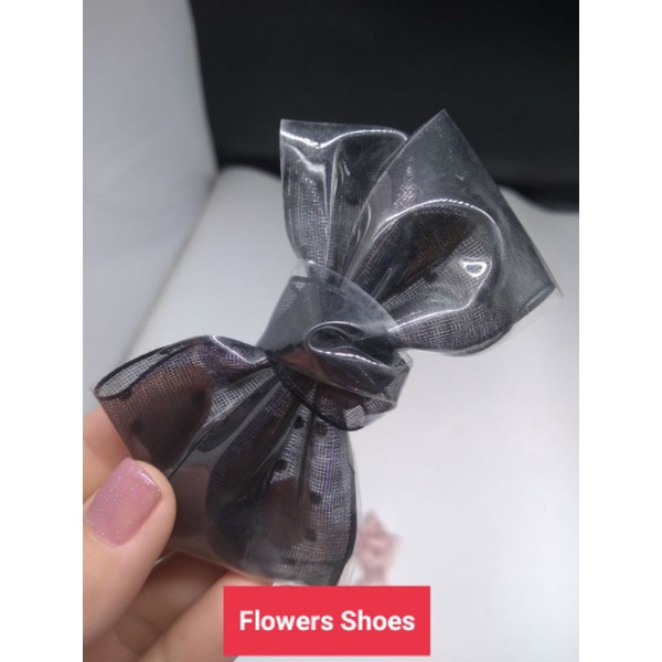 Set 2 nơ hoa hồng trang trí giày