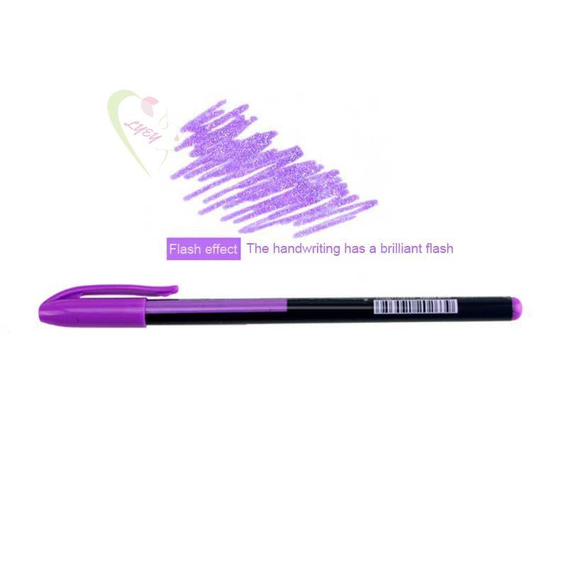 LE 48pcs/36pcs/12pcs/Gel Pens Ball Pen Refills Neon Glitter Rollerball Pastel for Drawing @VN