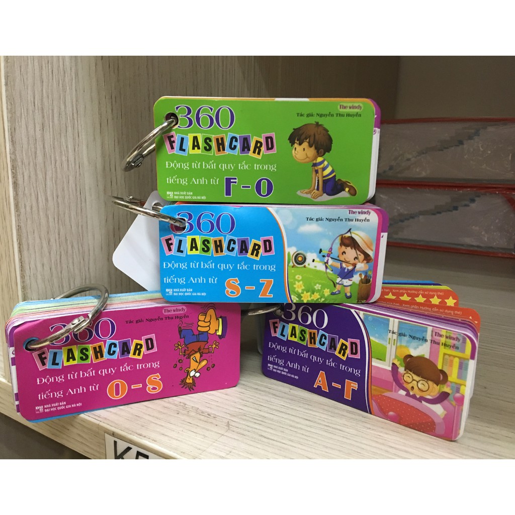 Flashcard - 360 Động Từ Bất Quy Tắc Trong Tiếng Anh﻿ Từ A - Z - MCBooks