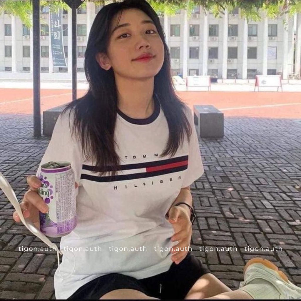 Áo thun tay lỡ Tommy Hilfiger, áo phông chính hãng  Tigon.auth