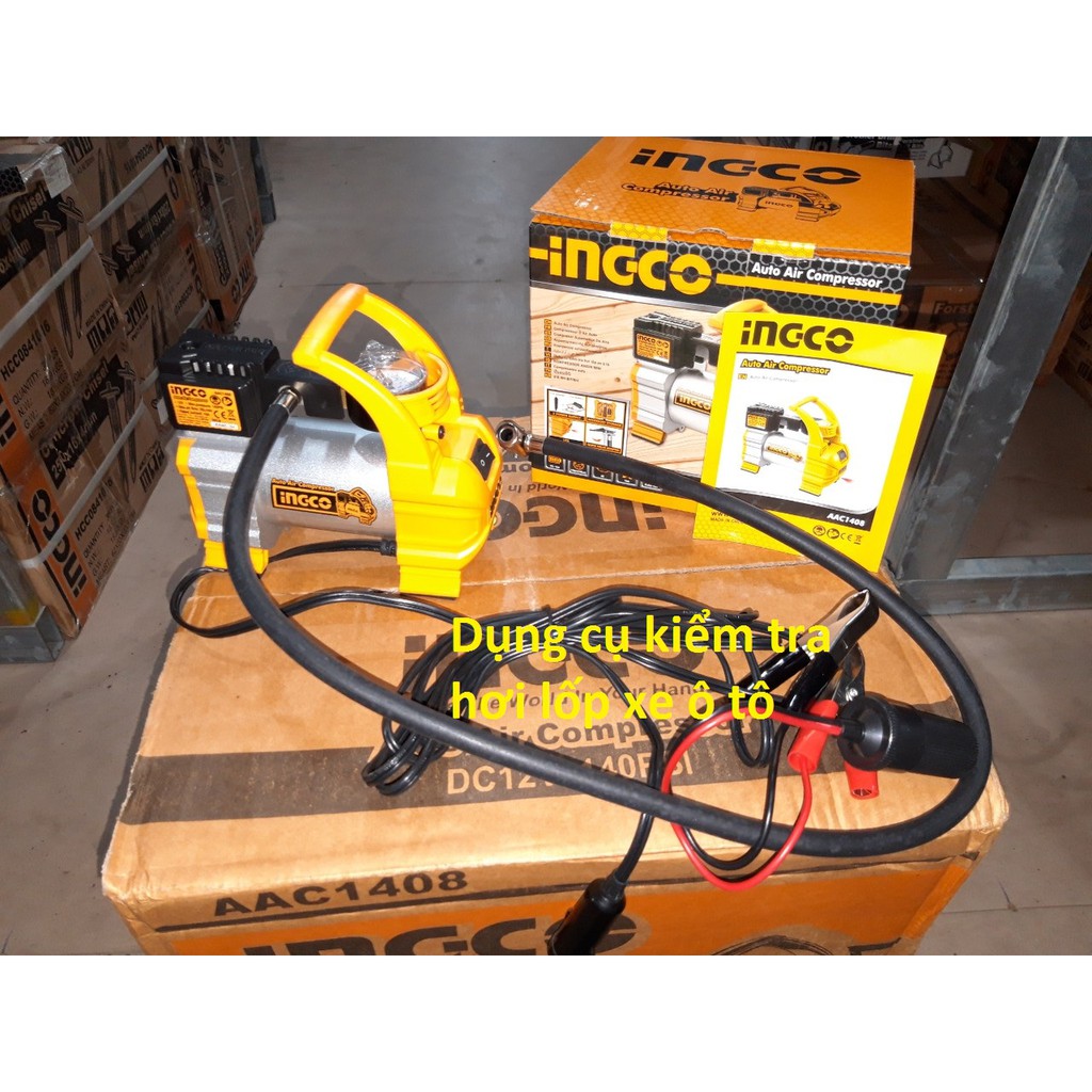 Dụng cụ kiểm tra hơi lốp xe ô tô ingco AAC1408