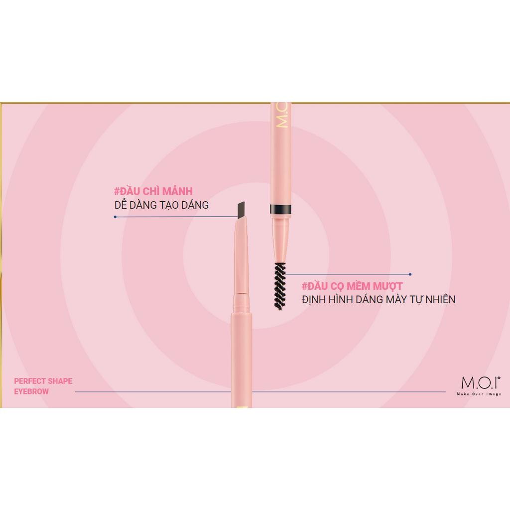 Chì Kẻ Mày 2 đầu M.O.I Cosmetics Perfect Shape Eyebrow Pencil lâu trôi 5g