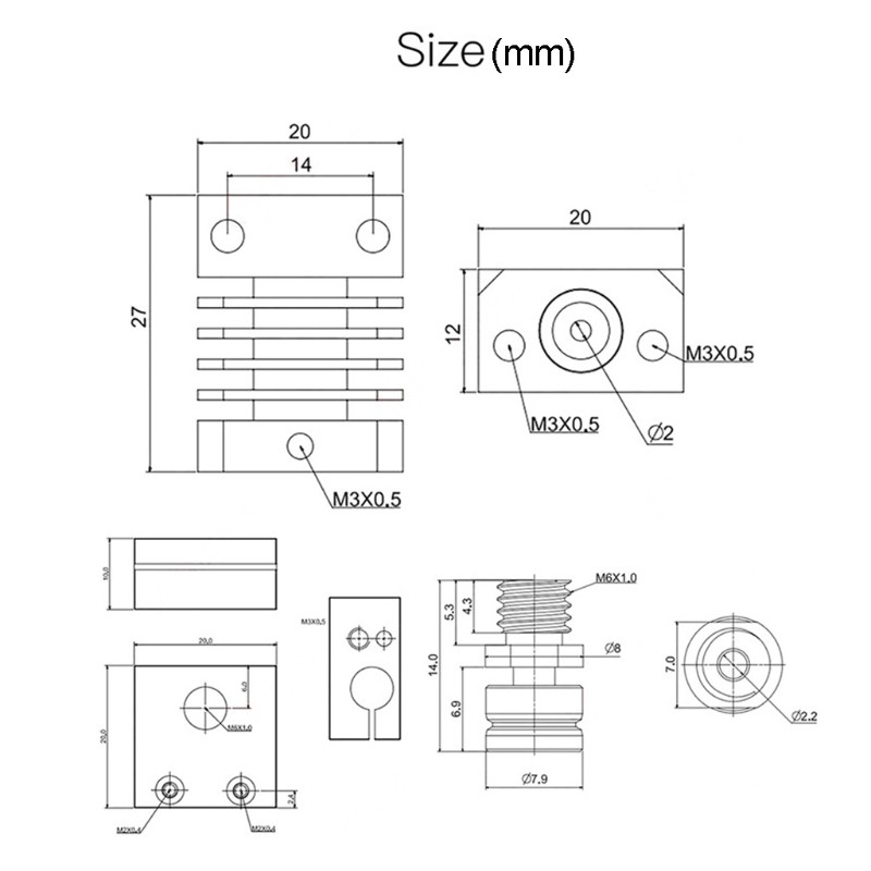 Bộ Phụ Kiện Máy In 3d Cr-10 Cr10s Ender 3 Ender 3 Pro