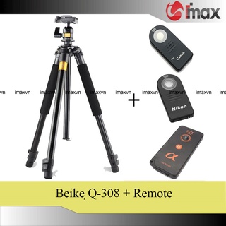 Chân máy ảnh Tripod Beike Q-308 + Remote cho máy ảnh