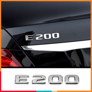 Sản phẩm decal tem chữ e300, e200 dán đuôi xe hơi ..
