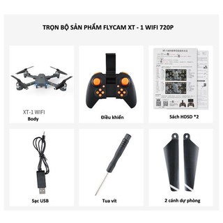 flycam mini giá rẻ máy bay điều khiển từ xa  4 cánh camera XT-1