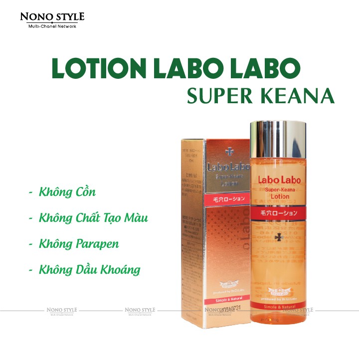 Nước Hoa Hồng Labo Labo 100ml - Lotion Dưỡng Da, Cấp Ẩm - Tăng Đàn Hồi Cho Da, Thu Nhỏ Lỗ Chân Lông - Xuất xứ Nhật Bản