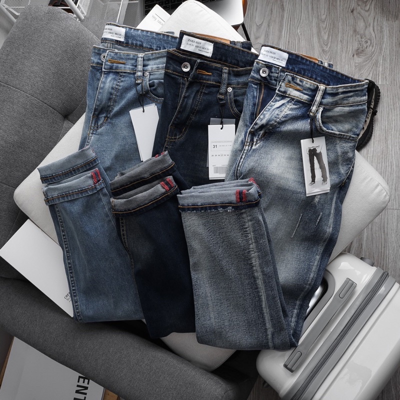 QUẦN JEAN NAM XANH WAX QUẦN BÒ NAM QUẦN RIN  ỐNG ÔM SHINKY PHA SLIMFIT VNXK THỜI TRANG HÀNG MỚI VỀ  CAO CẤP HAIAN JEANS