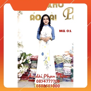 [Freeship đơn từ 0đ] ] Áo dài lụa nhật 👗 FREESHIP 👗 Áo dài chất lụa Nhật in 3d đẹp