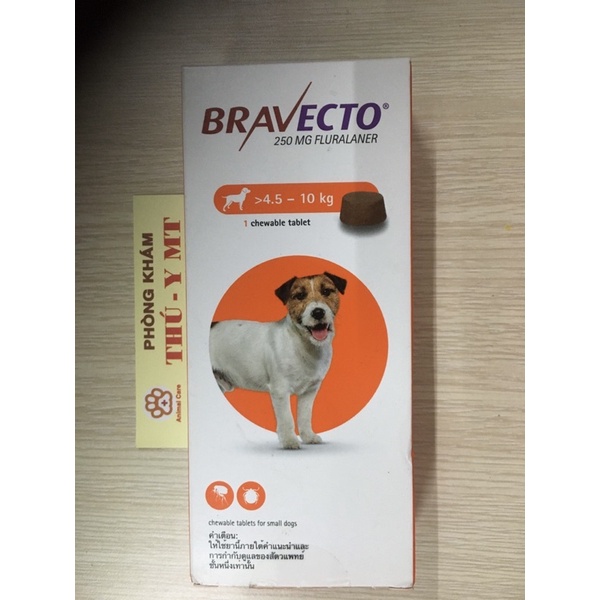 Bravecto ngừa ve, rận, ghẻ cho chó