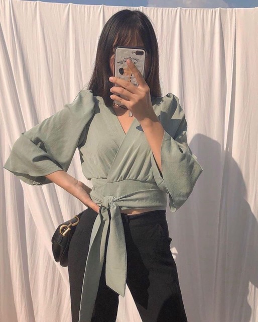 ÁO ĐẮP CHÉO NƠ