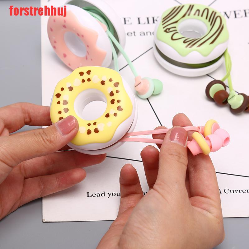 Tai Nghe Nhét Tai Jack 3.5mm Hình Bánh Donut Dễ Thương | BigBuy360 - bigbuy360.vn