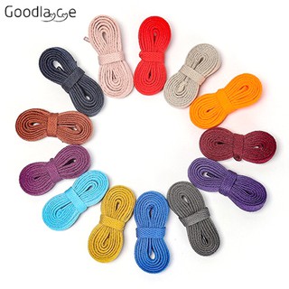 140 CM Dây Giày Đế Bằng Polyester Cho Giày Thể Thao Đi Bộ Đường Dài Nhiều Màu Sắc