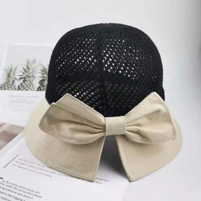 Mũ chống nắng đi biển đẹp phối viền nơ nhiều màu chất liệu cao cấp không bai, không nhàu, gấp gọn khi mang theo