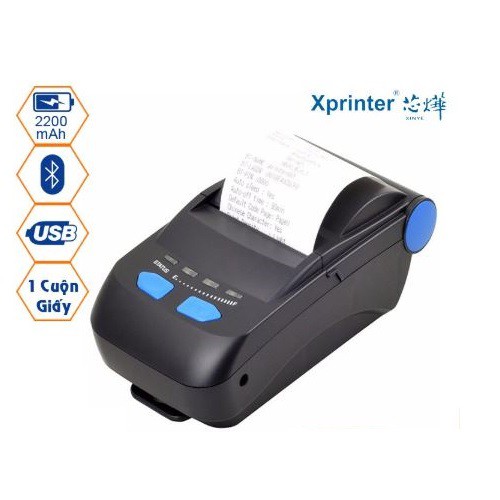 Máy in hóa đơn bluetooth Xprinter XP-P300 in bill từ ứng dụng Viettelpay pro, KiotViet, Sapo...
