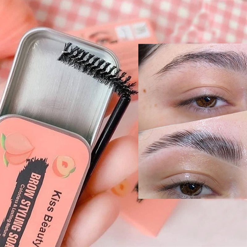 Sáp Gel Tạo Kiểu Lông Mày 3D Trong Suốt Không Màu Kháng Nước Lâu Trôi