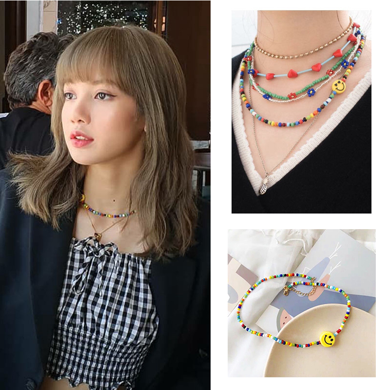 HANDMADE Vòng Cổ Choker Mặt Hình Hạt Cơm Thời Trang Cho Nữ