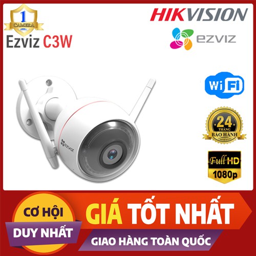 Camera  Wifi EZVIZ C3W 2.0, C3W Full Color Ngoài Trời Có màu ban đêm - Tùy chọn thẻ 32GB/64GB/128GB | WebRaoVat - webraovat.net.vn