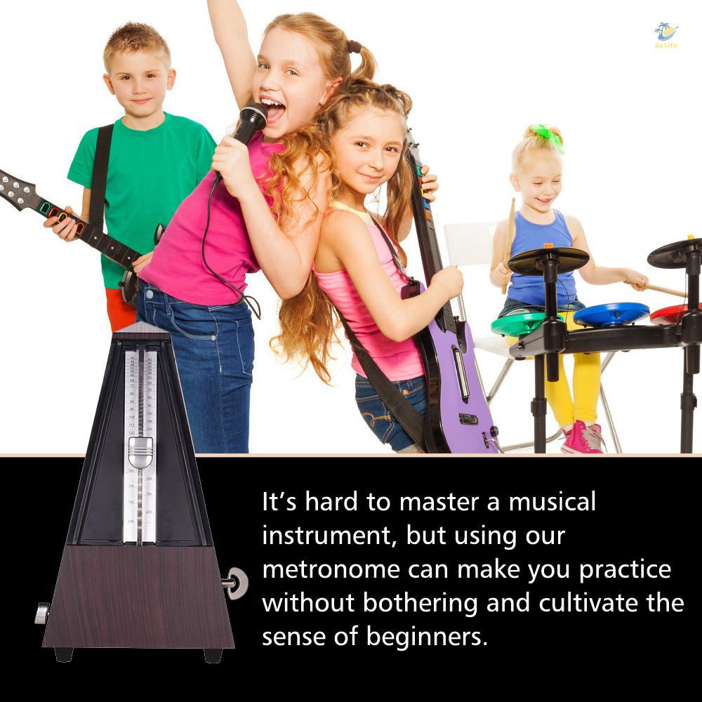 Máy Đếm Nhịp Cơ Học Hình Kim Tự Tháp Bằng ABS Cho Người Mới Bắt Đầu Chơi Đàn Violin Piano Bass Eelfevn6