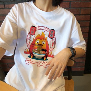 Áo thun tay lỡ in hình cute
