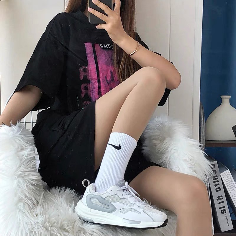 Tất vớ nam nữ unisex đen trắng vớ Nike 3 kích thước,Tất Nike Miuzi DT104