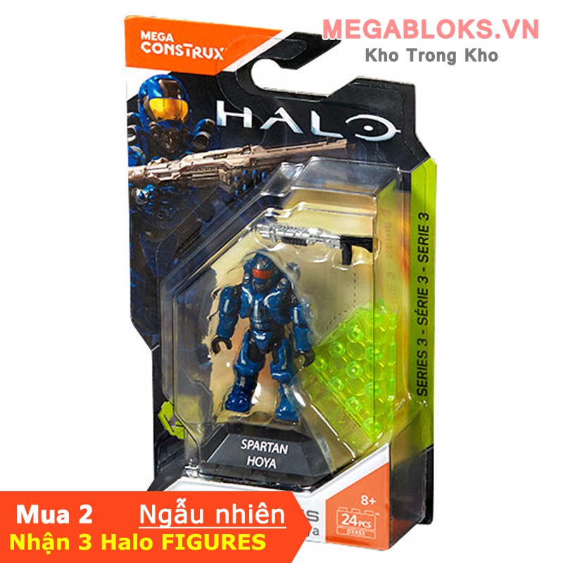 Mega Bloks Construx Halo Heores DXR53 Spartan Hoya【Thương hiệu mới chưa sử dụng】Xây dựng đồ chơi khối