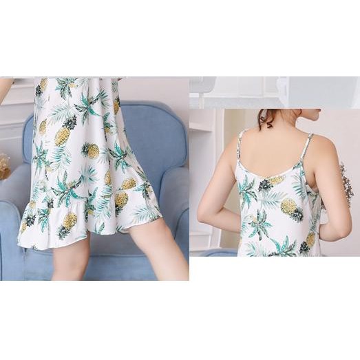 Váy Ngủ Cotton Siêu Mát Tặng Kèm Bịt Mắt Ngủ Dễ Thương_ao ngu | BigBuy360 - bigbuy360.vn