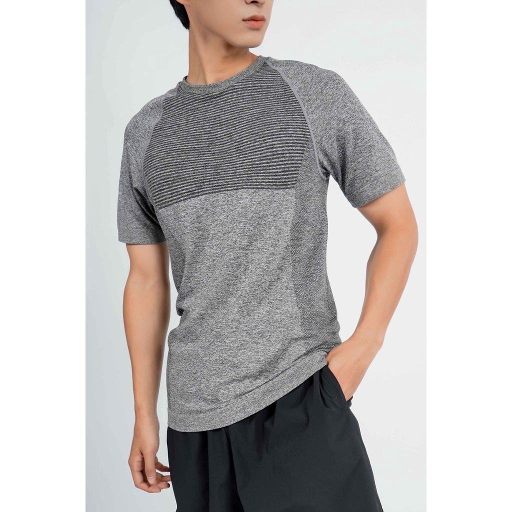 Áo Thun Thể Thao Nam Tay Ngắn Phối Màu Form Slim - Routine 10F21TSSA001
