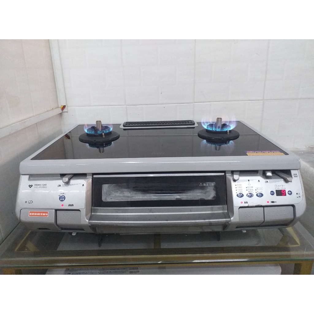 BẾP GA OSAKA GAS FULL CHỨC NĂNG HẸN GIỜ TẮT CẢ 3 LÒ HÀNG NỘI ĐỊA NHẬT