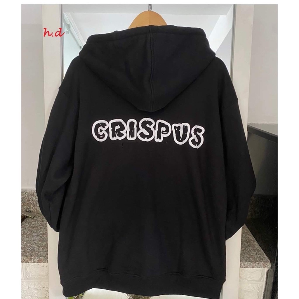  Áo khoác nỉ bông cripus unisex phom rộng chất nỉ coton thu đông 2021 | BigBuy360 - bigbuy360.vn