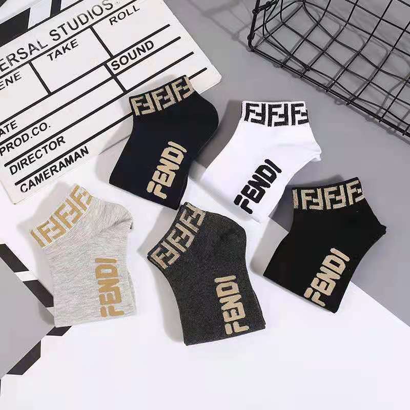 Set 3 / 5 Đôi Vớ Ngắn Chất Liệu cotton Thoáng Khí Thân Thiện Với Da