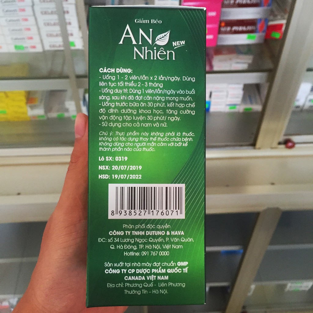 ✅[FREESHIP 3 Hộp] Giảm béo An nhiên -1 liệu trình an toàn tại nhà | BigBuy360 - bigbuy360.vn