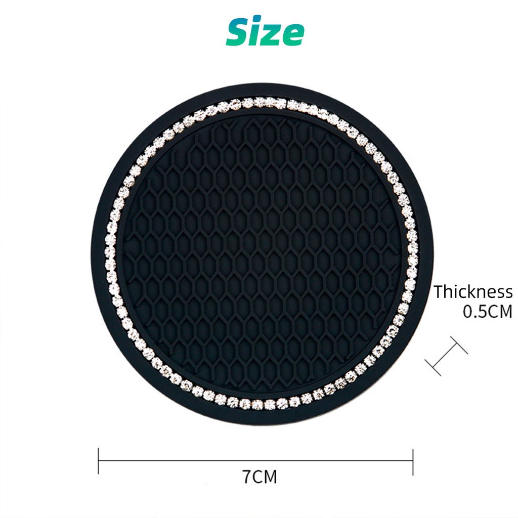 Miếng lót cốc FONKEN bằng silicon gel dùng trên ô tô